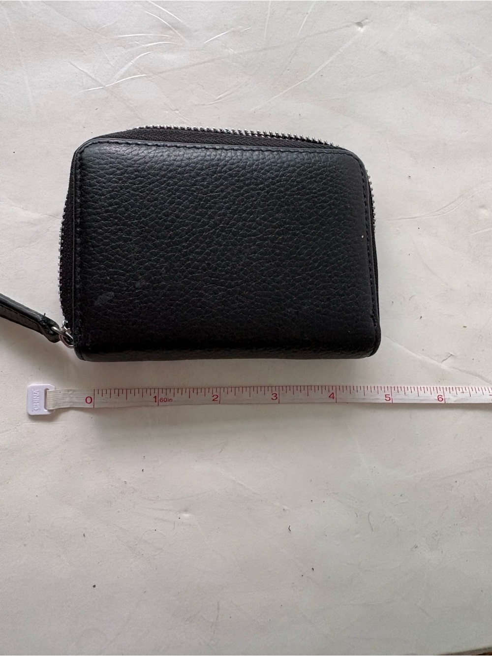Black card holder zipped Wallet